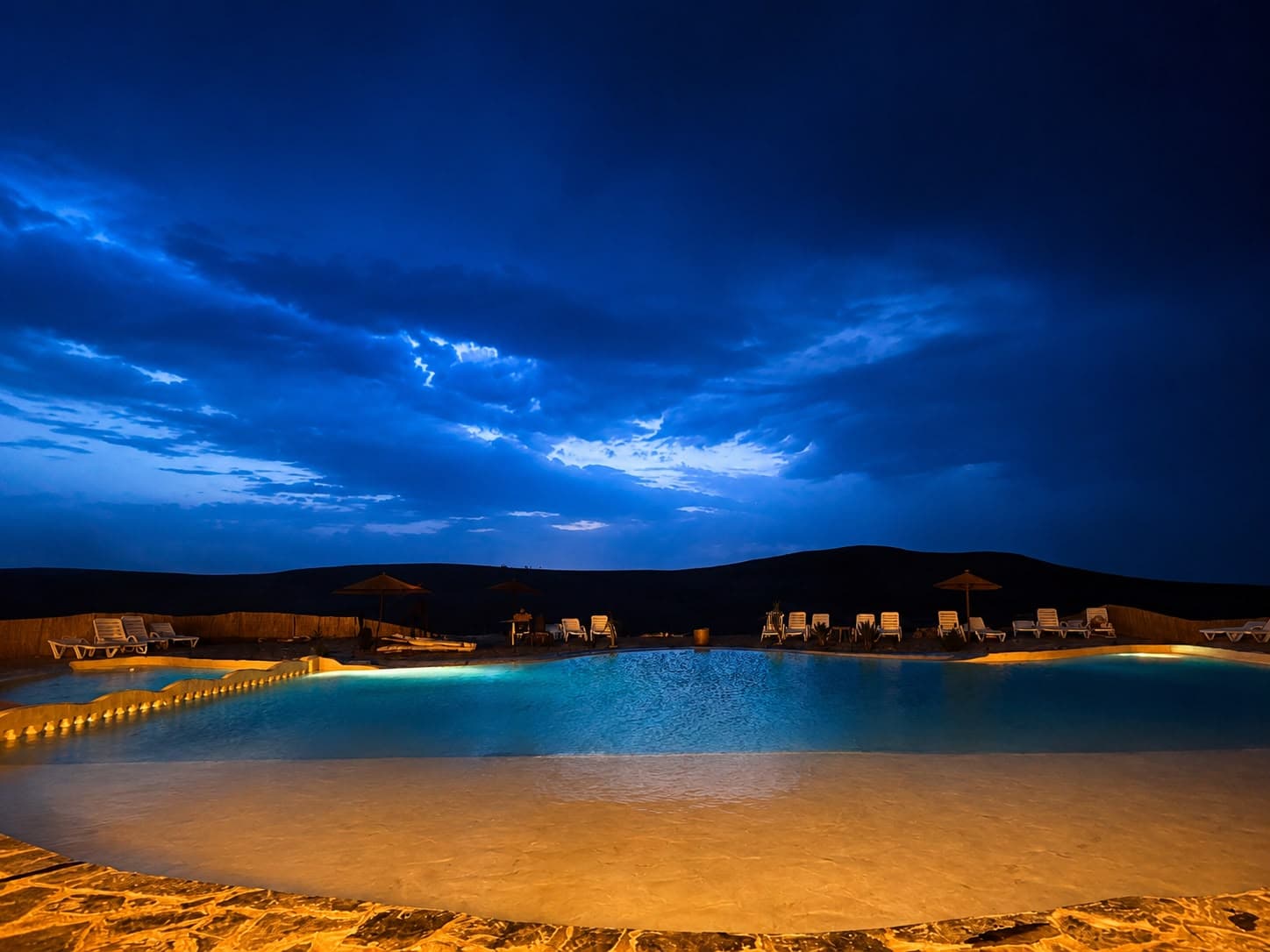 Camp in the Agafay desert